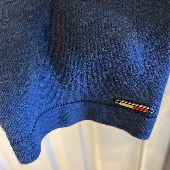 Tommy Hilfiger Women’s M Navy Blue Collared Zip Up Front Two Pocket Jacket - Picture 9 of 9